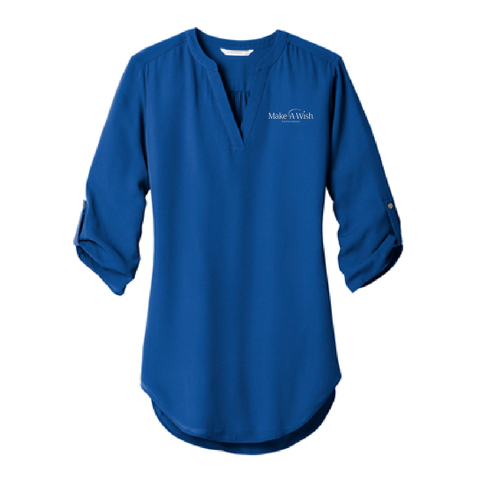 MAW105. Ladies' Port Authority® 3/4-Sleeve Tunic Blouse