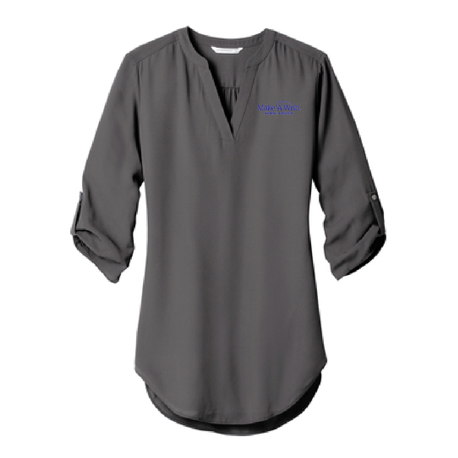 MAW105. Ladies' Port Authority® 3/4-Sleeve Tunic Blouse