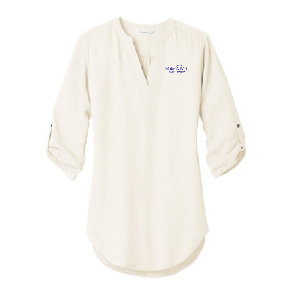 MAW105. Ladies' Port Authority® 3/4-Sleeve Tunic Blouse