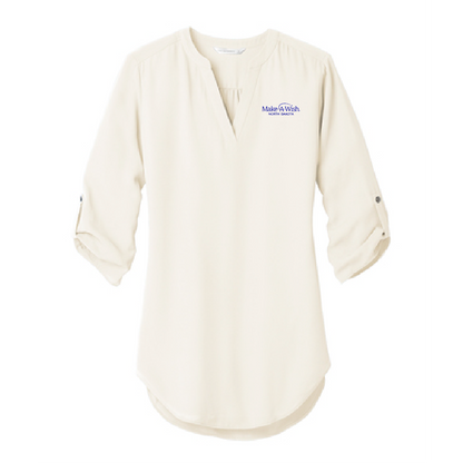 MAW105. Ladies' Port Authority® 3/4-Sleeve Tunic Blouse