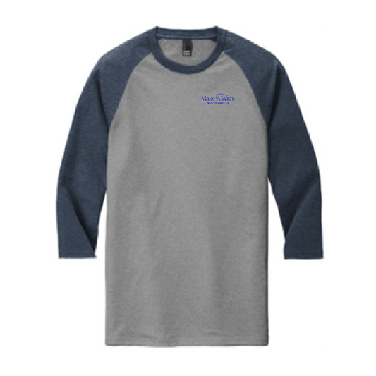 MAW200. Men's District® Perfect Tri® 3/4-Sleeve Raglan