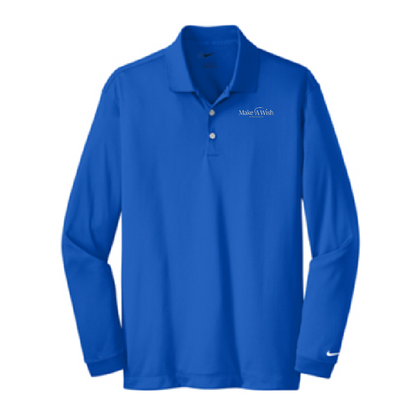 MAW203. Men's Nike Long Sleeve Dri-FIT Stretch Tech Polo