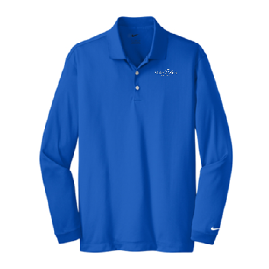 MAW203T. Men's Tall Nike Long Sleeve Dri-FIT Stretch Tech Polo