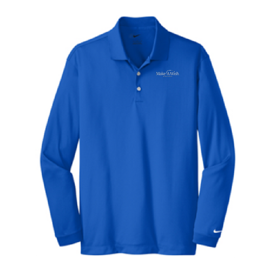 MAW203T. Men's Tall Nike Long Sleeve Dri-FIT Stretch Tech Polo
