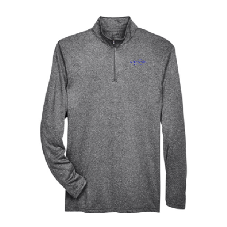 MAW217. Men's Cool & Dry Heathered Performance Quarter-Zip