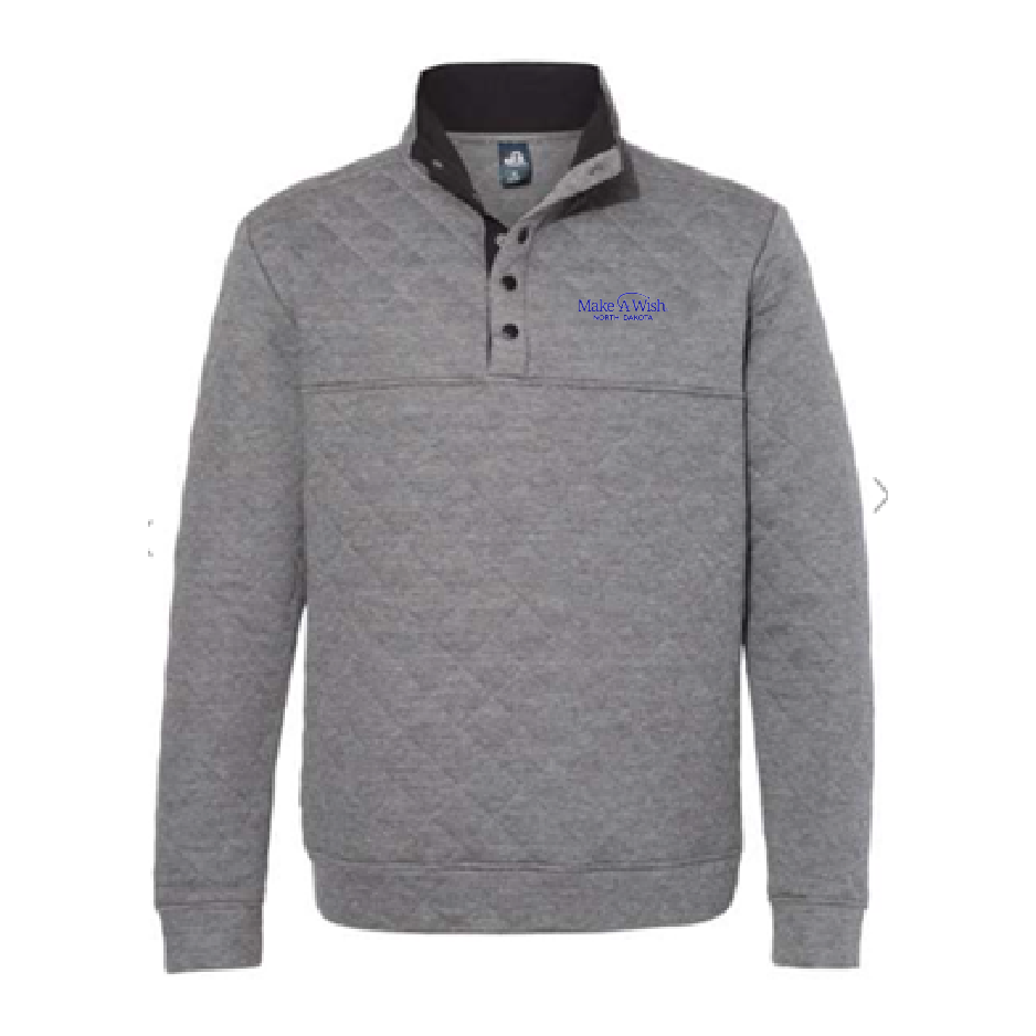 MAW218. Quilted Snap Pullover J America Quilted Snap Pullover