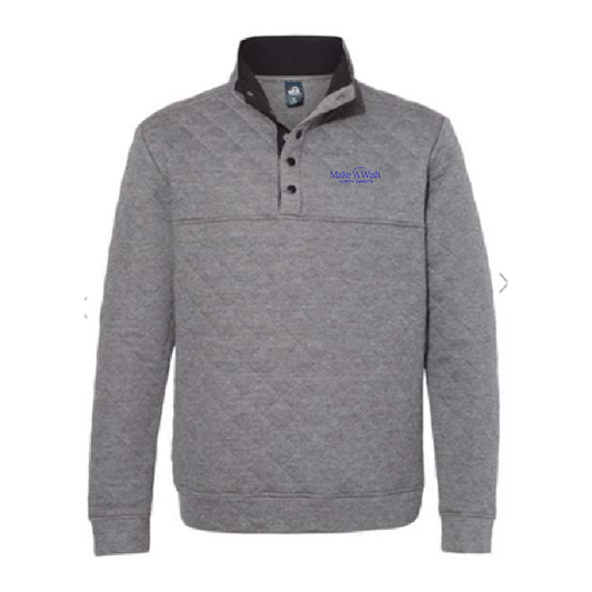 MAW218. Quilted Snap Pullover J America Quilted Snap Pullover