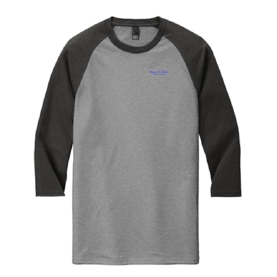 MAW200. Men's District® Perfect Tri® 3/4-Sleeve Raglan