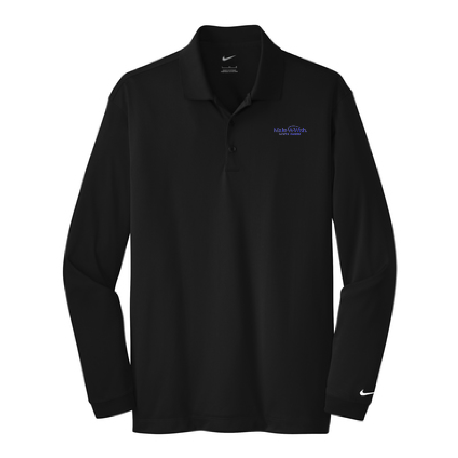 MAW203. Men's Nike Long Sleeve Dri-FIT Stretch Tech Polo
