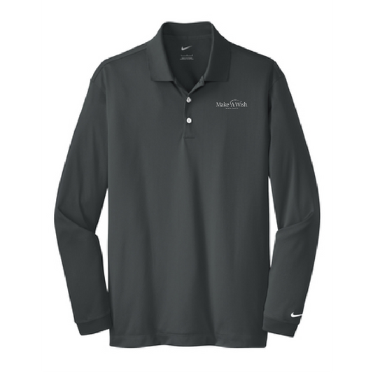 MAW203. Men's Nike Long Sleeve Dri-FIT Stretch Tech Polo