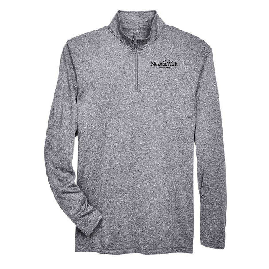 MAW217. Men's Cool & Dry Heathered Performance Quarter-Zip