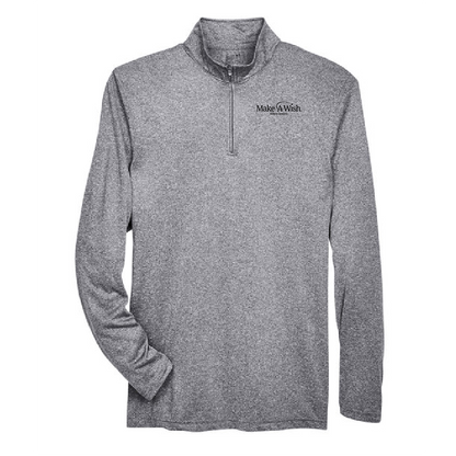 MAW217. Men's Cool & Dry Heathered Performance Quarter-Zip