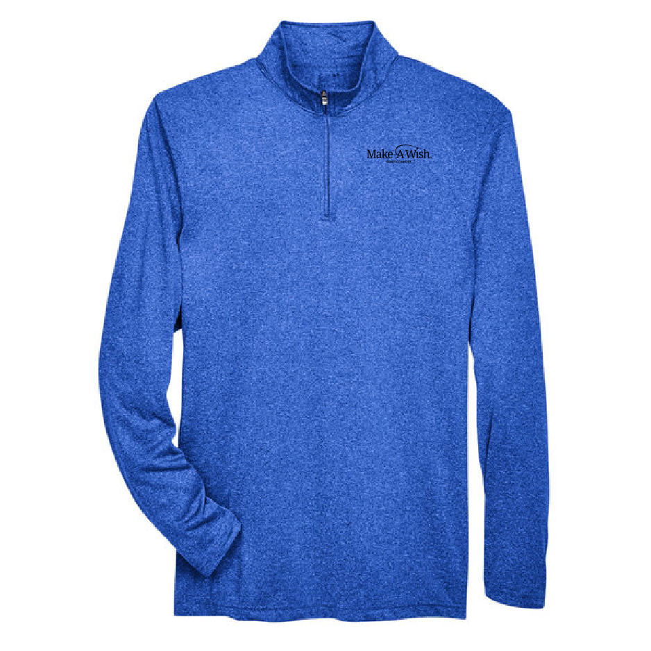 MAW217. Men's Cool & Dry Heathered Performance Quarter-Zip