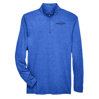 MAW217. Men's Cool & Dry Heathered Performance Quarter-Zip