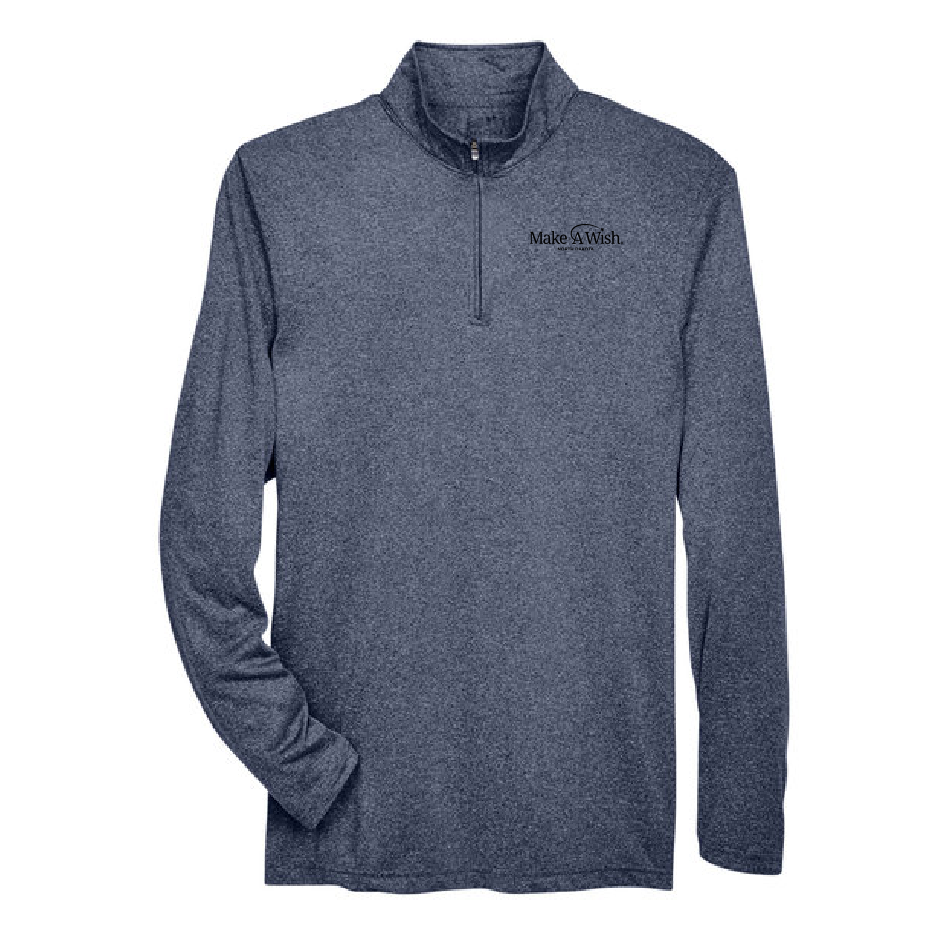MAW217. Men's Cool & Dry Heathered Performance Quarter-Zip