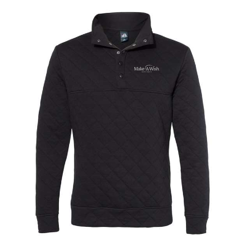MAW218. Quilted Snap Pullover J America Quilted Snap Pullover