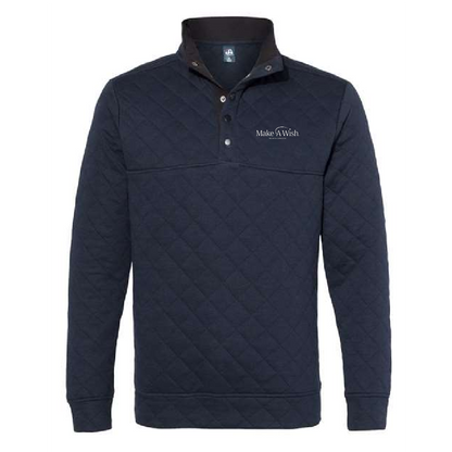 MAW218. Quilted Snap Pullover J America Quilted Snap Pullover