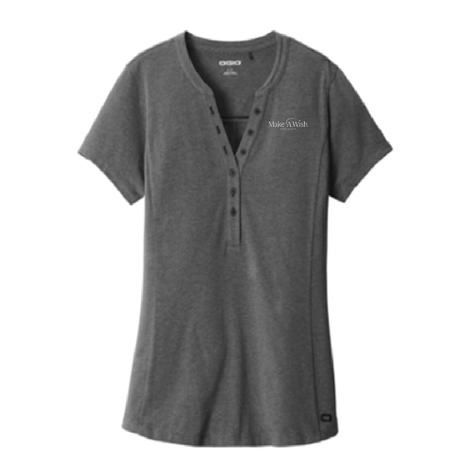 MAW116. Ladies Tread Henley Polo