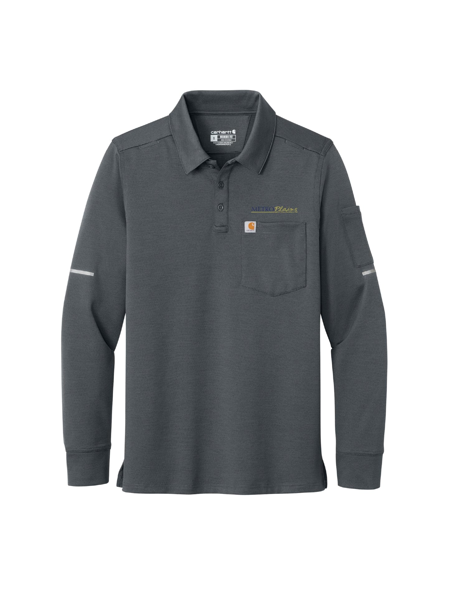 MPM125. Carhartt FLD & RSCU Long Sleeve Polo