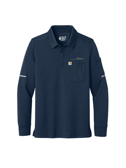 MPM125. Carhartt FLD & RSCU Long Sleeve Polo
