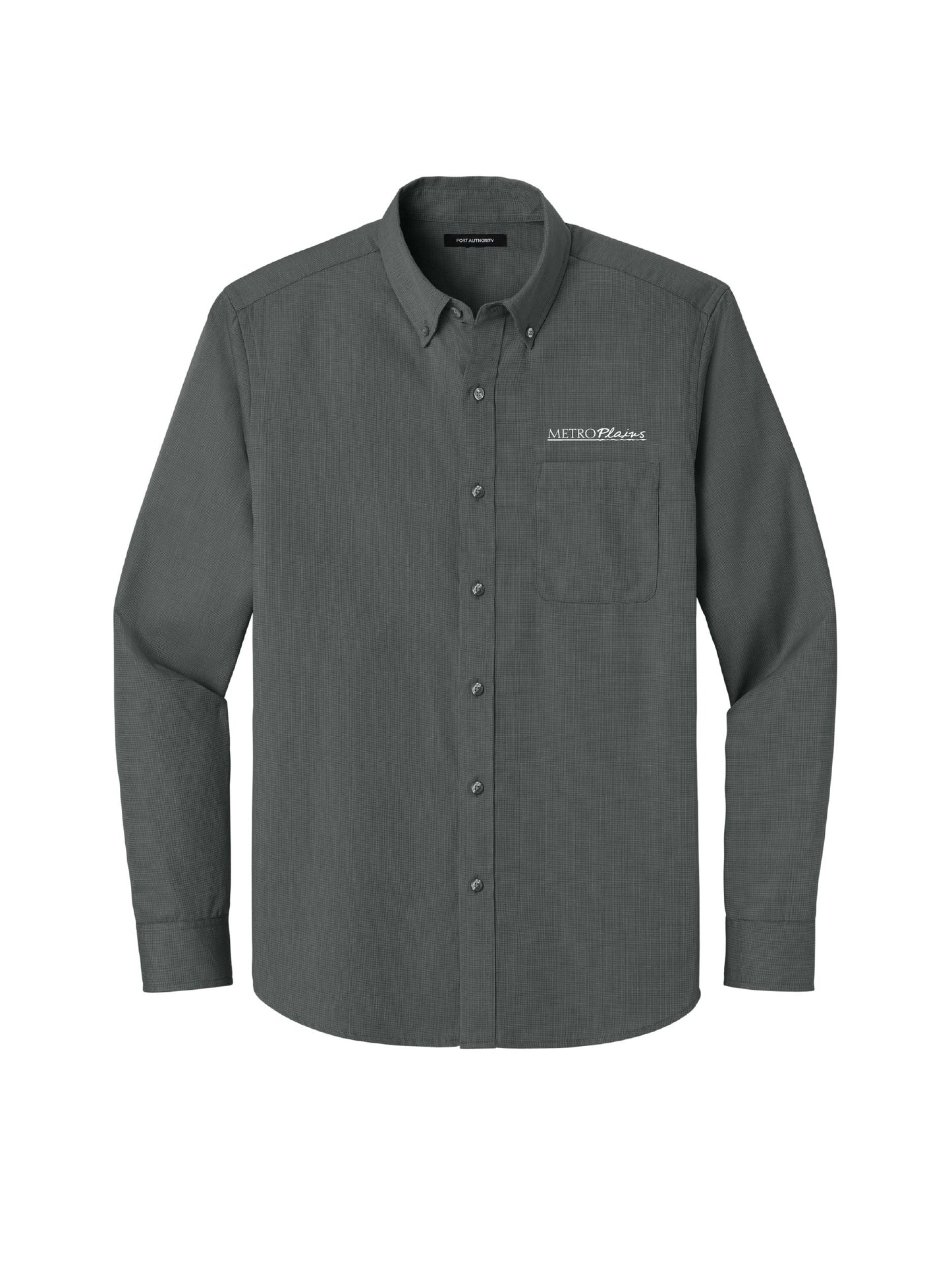 MPM130. Port Authority Long Sleeve Nailhead Easy Care Shirt