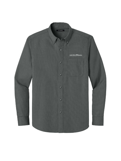 MPM130. Port Authority Long Sleeve Nailhead Easy Care Shirt