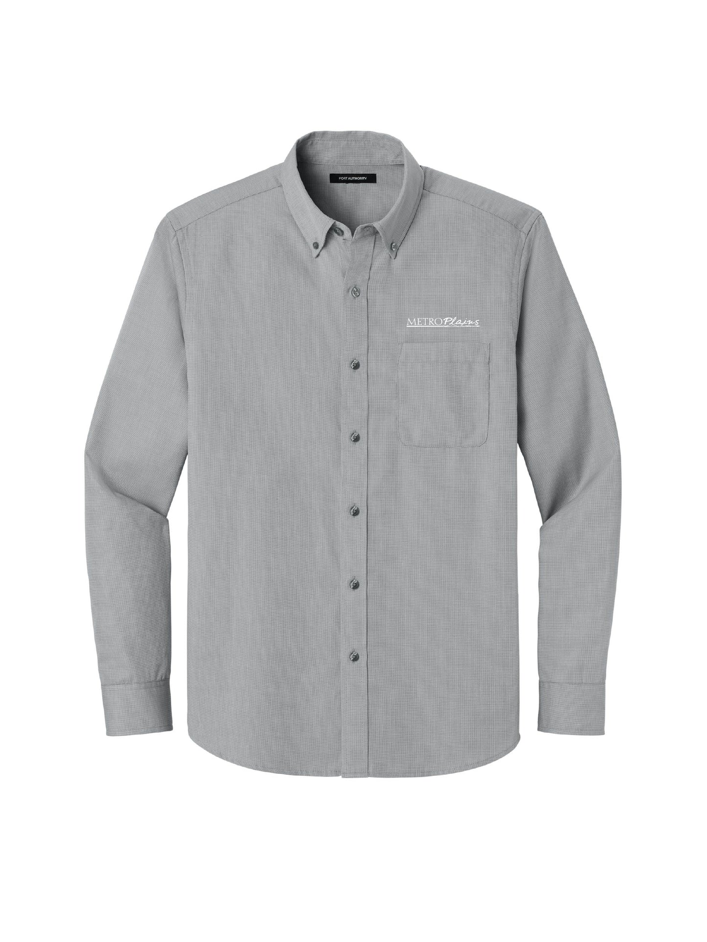 MPM130. Port Authority Long Sleeve Nailhead Easy Care Shirt