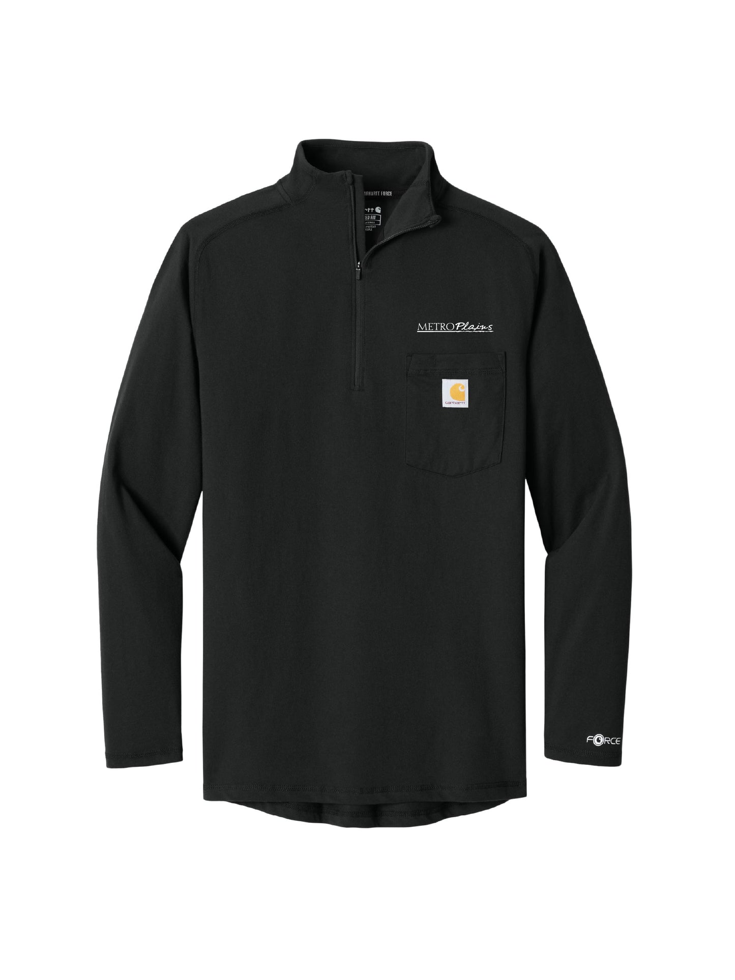 MPM133. Carhartt Force 1/4-Zip Long Sleeve T-Shirt