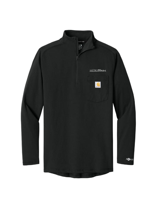 MPM133. Carhartt Force 1/4-Zip Long Sleeve T-Shirt