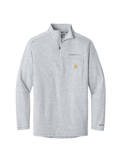MPM133. Carhartt Force 1/4-Zip Long Sleeve T-Shirt
