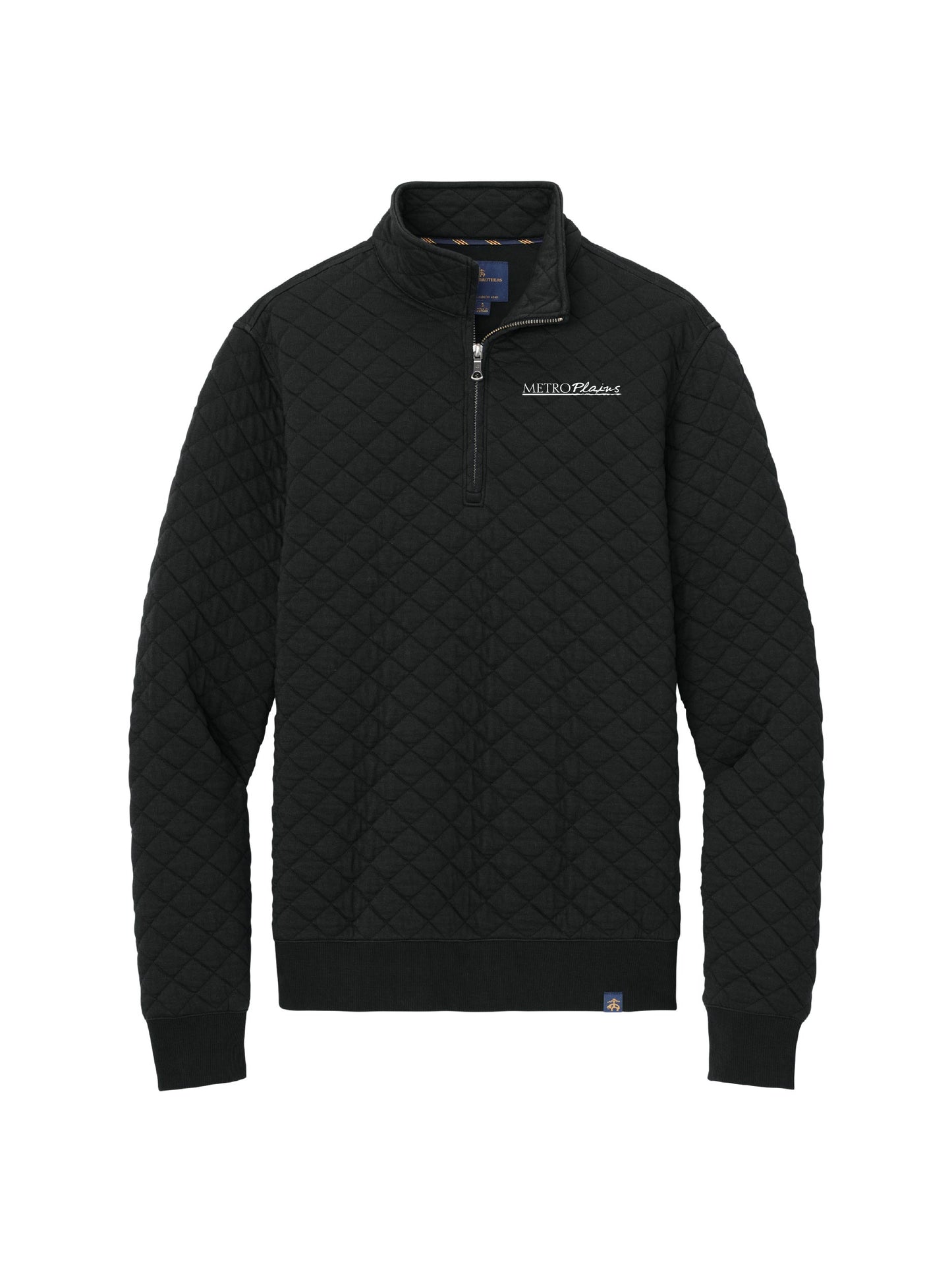 MPM134. Brooks Brothers Diamond Quilt 1/4-Zip