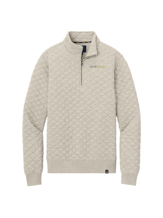 MPM134. Brooks Brothers Diamond Quilt 1/4-Zip