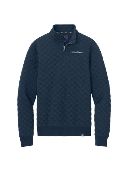 MPM134. Brooks Brothers Diamond Quilt 1/4-Zip