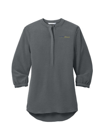 MPM218. Port Authority Women's 3/4-Sleeve Textured Crepe Tunic