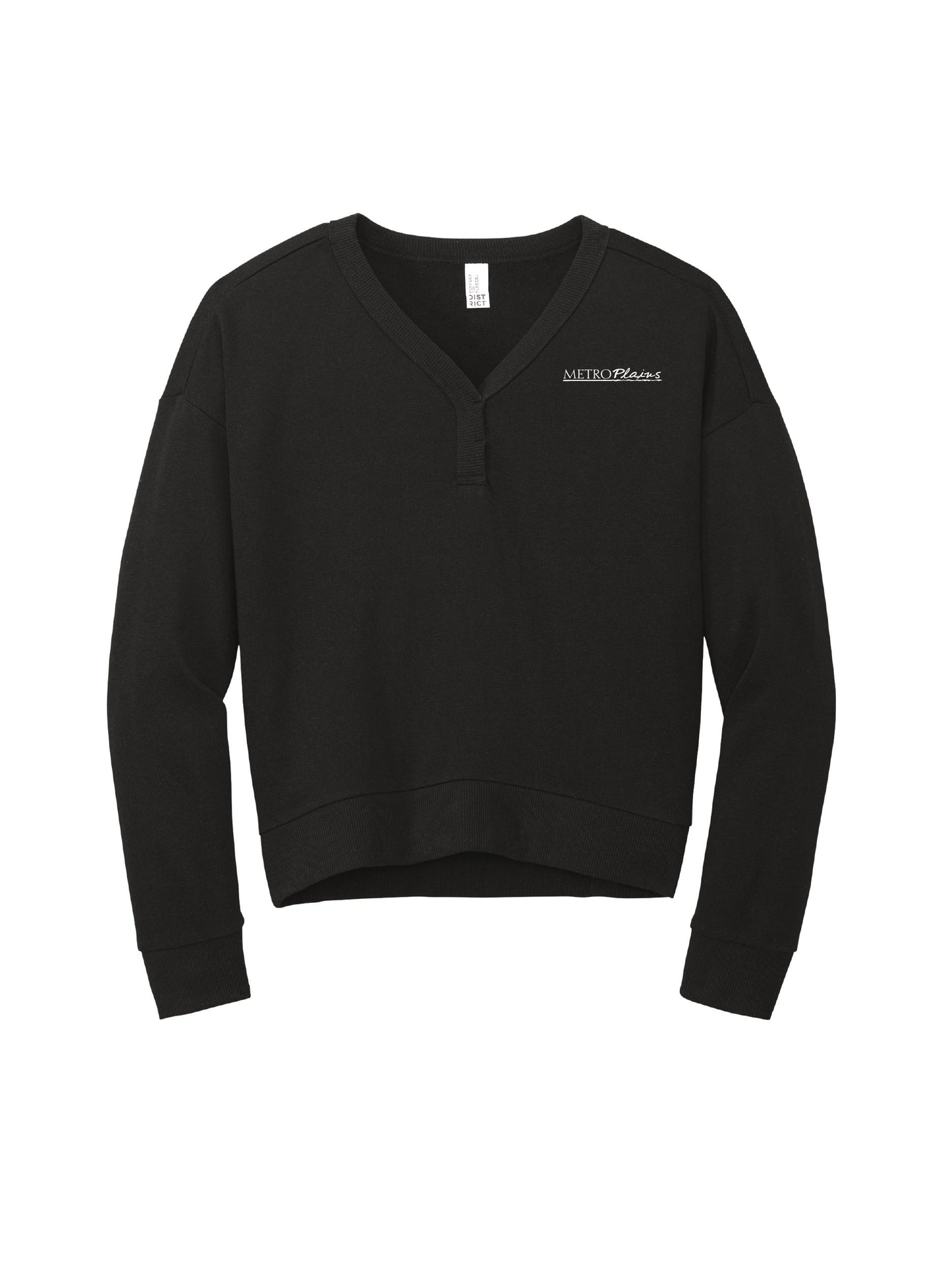 MPM219. District Women’s Perfect Tri Fleece V-Neck Sweatshirt