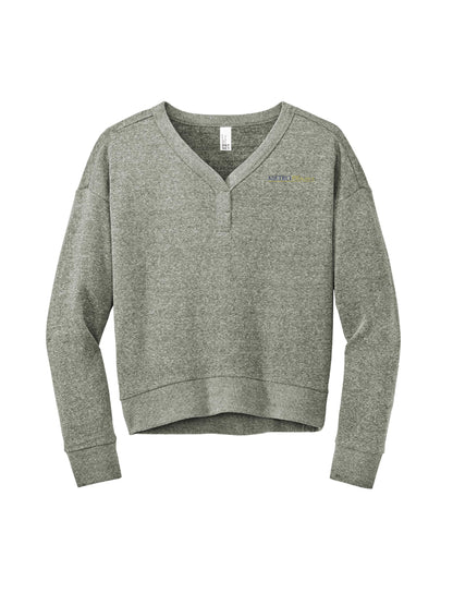 MPM219. District Women’s Perfect Tri Fleece V-Neck Sweatshirt