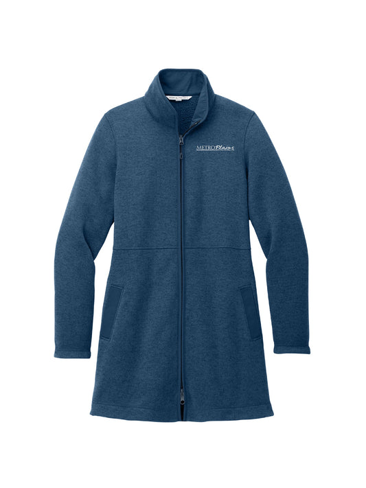 MPM225. Port Authority Women's Arc Sweater Fleece Long Jacket