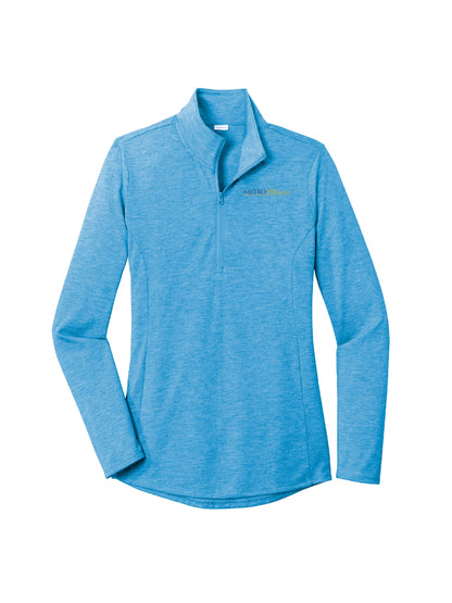 MPM205. Ladies PosiCharge ® Tri-Blend Wicking 1/4-Zip Pullover