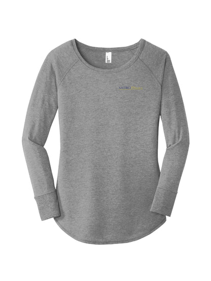 MPM216. District ® Ladies' Perfect Tri ® Long Sleeve Tunic Tee