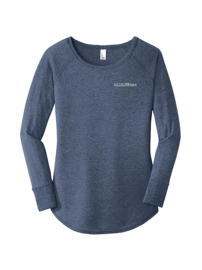 MPM216. District ® Ladies' Perfect Tri ® Long Sleeve Tunic Tee