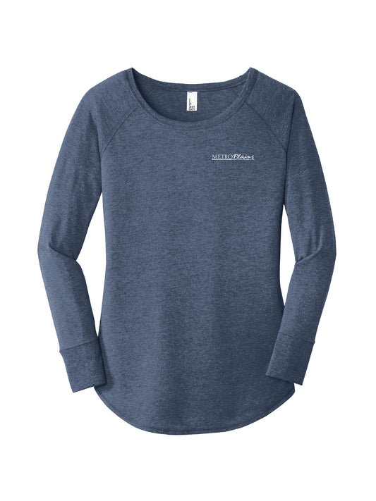 MPM216. District ® Ladies' Perfect Tri ® Long Sleeve Tunic Tee