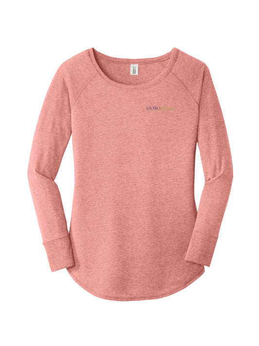 MPM216. District ® Ladies' Perfect Tri ® Long Sleeve Tunic Tee