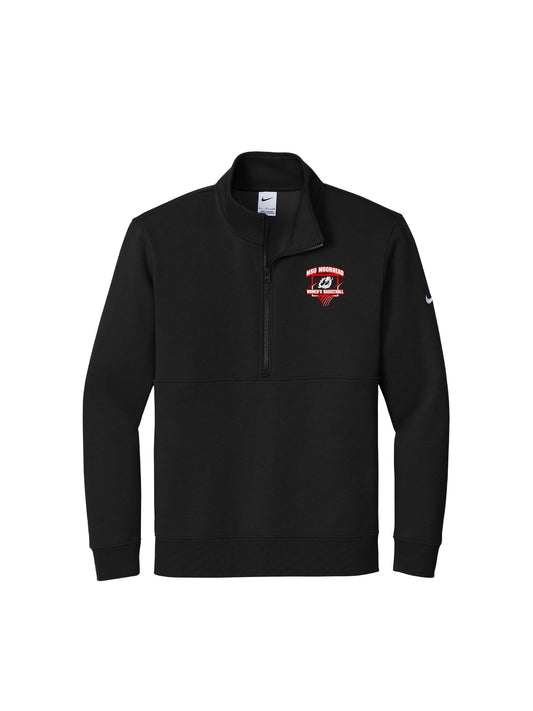 MSUMWB104. Nike® Club Fleece Sleeve Swoosh ½-Zip Shirt