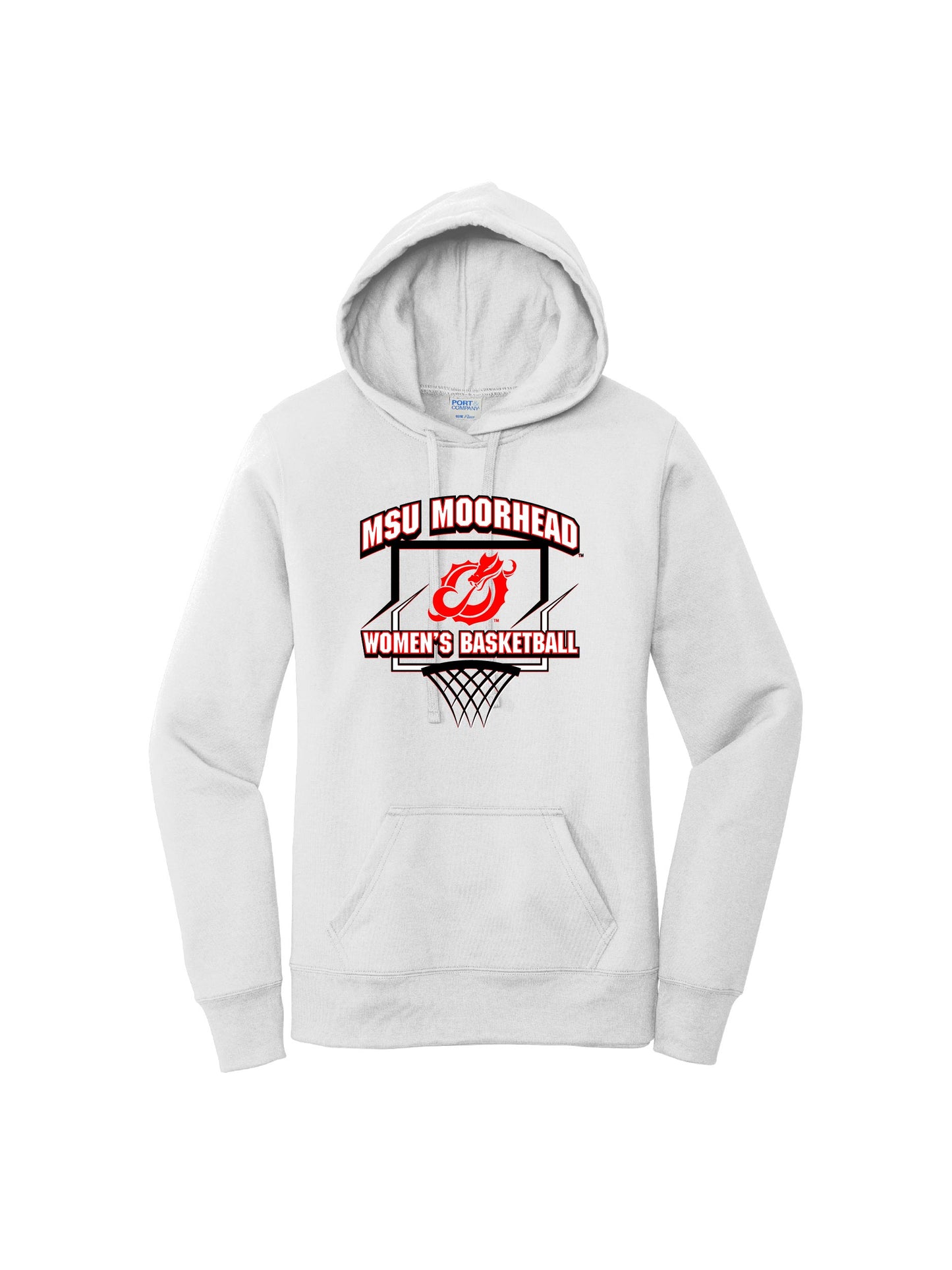 MSUMWB200. Port & Company® Ladies Core Fleece Pullover Hooded Sweatshirt