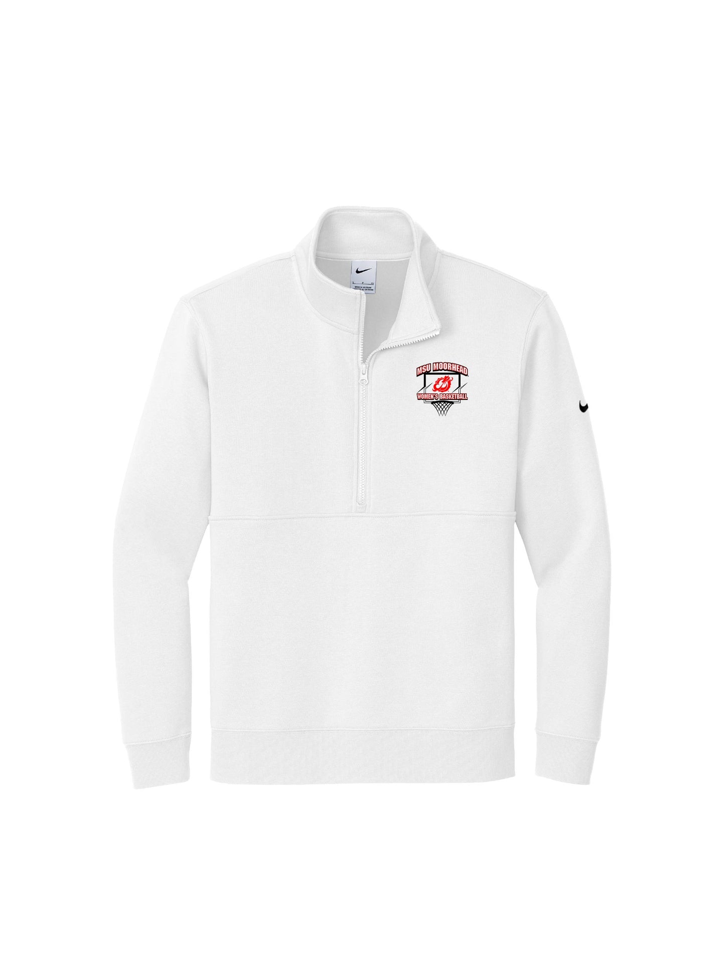 MSUMWB104. Nike® Club Fleece Sleeve Swoosh ½-Zip Shirt