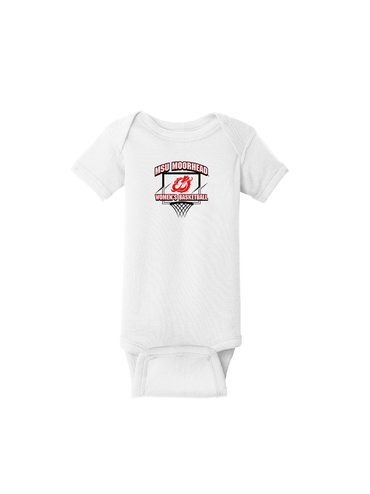 MSUMWB400. Rabbit Skins™ Infant Short Sleeve Baby Rib Bodysuit