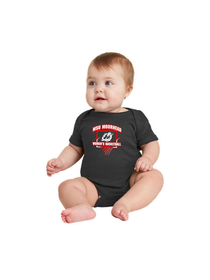 MSUMWB400. Rabbit Skins™ Infant Short Sleeve Baby Rib Bodysuit