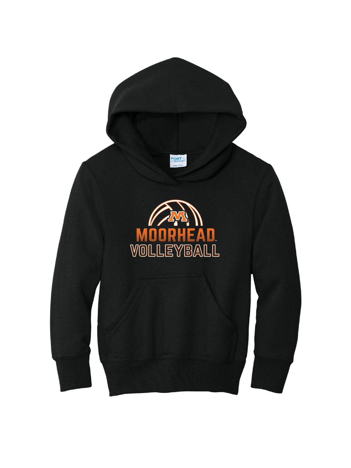 MHDVB401. Port & Co™ Youth Core Fleece Pullover Hooded Sweatshirt