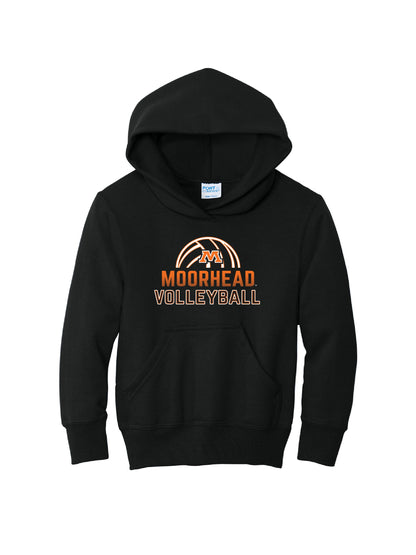 MHDVB401. Port & Co™ Youth Core Fleece Pullover Hooded Sweatshirt