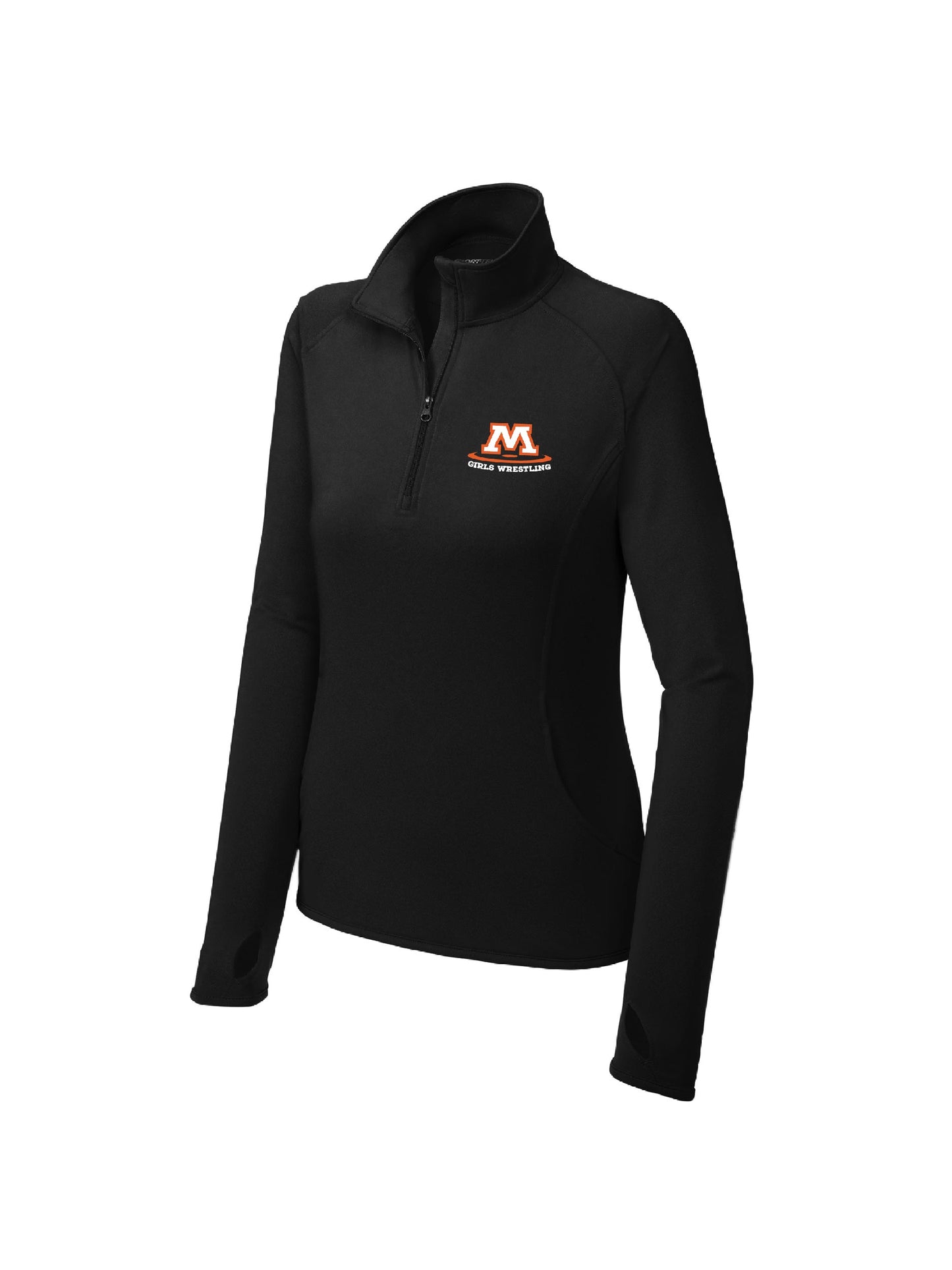 MGH102. Sport-Tek® Ladies' Sport-Wick® Stretch 1/4-Zip Pullover Sweatshirt